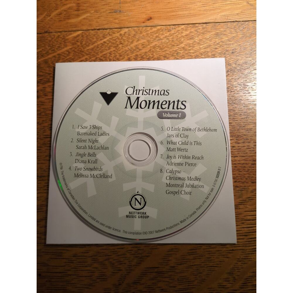 Christmas Moments - Volume One (CD) Disc Only